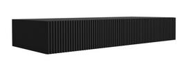 Miegamojo baldai, 3XE LIVING, tualetinis staliukas: juodas su frezuota faktūra, 100 x 40 x 16 cm, 1 vnt.