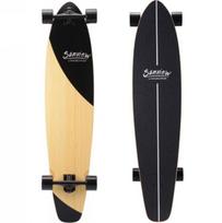 Riedlentė Playshion Kicktail Longboard WHITE&BLACK
