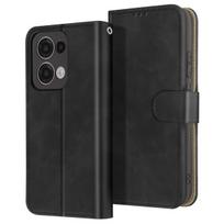 Išmaniojo telefono dėklas - AVIZAR - Oppo Reno 13 - Piniginė - Dirbtinė oda - Juoda