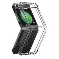 Samsung Galaxy Z FLIP 7 FE apsauginis dėklas - Antichokinė minkšta silikono apsauga, skaidri Phonillico®