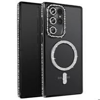 Coque - Samsung - Galaxy S25 Ultra - Juodas - Akmenukai - MagSafe suderinamas