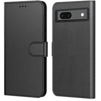 Google Pixel 8a dėklas - Juodas piniginės dengimas su magnetiniu užsegimu, kortelių laikymu Phonillico