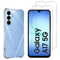 Antishock dėklas Samsung Galaxy A17 5G ir 2 Ištempti apsauginiai stiklai Phonillico®