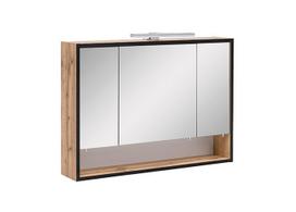 Veidrodinė spintelė su LED apšvietimu Max, ąžuolas