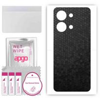 apgo apsauginis odos lipdukas nugarai, suderinamas su OnePlus Nord 3 5G, wrap plėvelė, folija, vinilas – raštas Juoda medaus korta