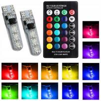 Automobilinės lemputės LED ME Premium, 1 vnt., Led Automatinė Lemputė, Led Lemputės, W5w T10, Rgb Spalva + Nuotolinio Valdymo Pultas, 5 Režimai, ME Premium