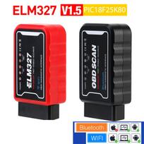 Android / "IOS ELM327" "WiFi" / "Bluetooth V1.5" taisymo priedai PIC18F25K80 lustas OBDII ELM 327V 1.5 ICAR2 OBDSCAN diagnostikos įranga