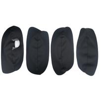 Kairėje pusėje varomas minkštas odinis automobilio vidaus durų skydo dangtelis, skirtas Vw Passat B5 1998 1999 2000 2001 2002-2005 Automobilių vidaus durelių porankio plokštės dangtelio apdaila – transporto priemonės vidaus durų plokštės ir dalys, 4vnt juodos spalvos