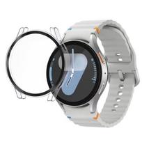 Samsung Galaxy Watch 7 44mm suderinama dėklo apsauga - kietas dangtelis skaidriame stiklo filtre Phonillico