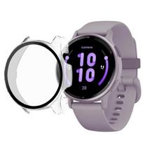 Apsauga suderinama su Garmin Vivoactive 5 - Kieta dėklas išmaniajai apyrankei, skaidrus etui, stiklo ekrano apsauga Phonillico®