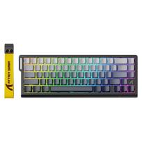 ATTACK SHARK X68 HE greito veikimo mechaninė žaidimų klaviatūra su RGB apšvietimu ir mėnulio šviesos spalva