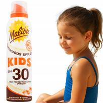 Malibu Kids Continuous Spray SPF30 apsauginis purškalas nuo saulės vaikams 175 ml