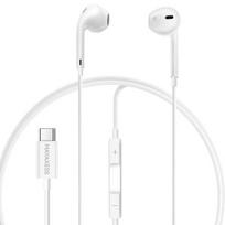 Laisvų rankų įranga Samsung Galaxy S25 Ultra USB-C laidiniai ausinukai su integruotu mikrofonu Mayaxess balti