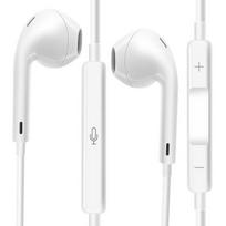 Laisvų rankų įranga USB-C laidiniai ausinės Samsung Galaxy S25 su integruotu mikrofonu Mayaxess baltos