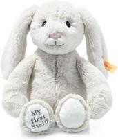 Steiff 242342 minkštas mielas draugas mano pirmasis Hoppie triušis - 26 cm - minkštas žaislas kūdikiams - kreminis, baltas, 151 g, 1 vnt.