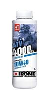 Pusiau sintetinė 4T keturračių variklių alyva Ipone Atv 4000, 800167, 10W40, 1 l