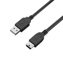 Kabelis Nikon Coolpix S2600/S2700/S2750/S2800/S2900/S30/S3000 - MINI USB/USB 2.0 Juodas 1 Metras Phonillico®