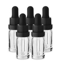 10 ml skaidrus stiklinis buteliukas su stikline pipete, 5 vnt. rinkinys