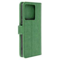 Dėklas, skirtas Xiaomi Redmi Note 13 5G - AVIZAR - Piniginė ir vaizdo įrašų laikiklis - žalias