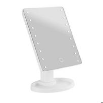 Makiažo veidrodis - AVIZAR - 360° sukiojamas LED - Jutiklinis - Reguliuojamas apšvietimas - USB/baterijos