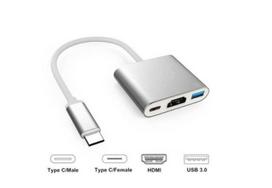 Premium 3-in-1 USB-C multiport adapteris (keitiklis) su 4K HDMI ir greituoju krovimu