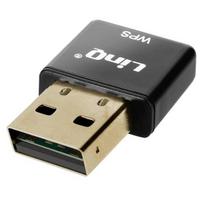 USB WiFi raktas 300Mbps tinklo adapteris WPS mygtukas Itin kompaktiškas LinQ juodas