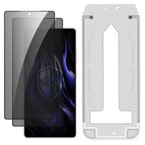 Grūdintas privatumo stiklas Samsung Galaxy S25 Ultra 3mk Hardy Privzone 9H su aplikatorium, 2 vnt.