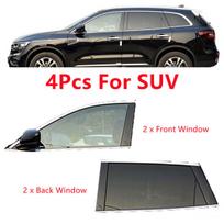 Aksesuarai nuo saulės Automobilių stiliaus priedai Saulės apsauga nuo saulės Auto UV Protect užuolaidos šoninis langas, 4vnt SUV
