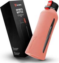 VIA FORTIS Stiklinė gertuvė 550 ml, rožinė