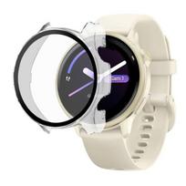 Garmin Vivoactive 6 suderinama dėklas - kieta apsauga išmaniajai laikrodžių dėžutė, skaidrus ekranas, grūdintas stiklas Phonillico®