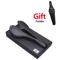 (-juoda) 3K pilno anglies pluošto dviračio balnelis MTB plento dviračio sėdynė itin lengva dviračio įranga, matinė / blizgi 270x143 mm, (-juoda)