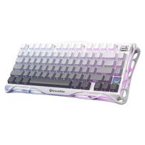 GravaStar Mercury K1 75% belaidė mechaninė žaidimų klaviatūra, aliuminio lydinio konstrukcija, sandarus tarpiklio tvirtinimas, kompaktiška pasirinktinė klaviatūra, karštai keičiamas palaikymas, linijiniai jungikliai, RGB foninis apšvietimas - gradientas b