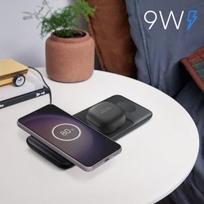 Belaidis įkroviklis - SAMSUNG - Trio 9W - Greitas įkrovimas - LED indikatoriai - Juodas