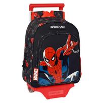 Mokyklinė kuprinė su ratukais Spiderman Hero Juoda (27 x 33 x 10 cm)