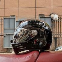 (xxL9) Retro motociklo šalmas ABS Light cruiser pilnai dengiantis šalmas vyrams ir moterims