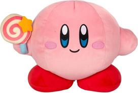 Club Mocchi Mocchi Kirby Mega pliušinis žaislas su nenugalima lazdele 15" - Kirby kolekcinis žaislas vaikams nuo 3 metų