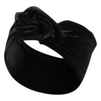 Turbanas - AVIZAR - Vienalytis Aksomas - Juodas - Absoliutus Komfortas - Šiuolaikiškas Stilius