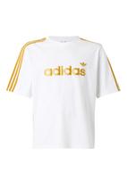 ADIDAS ORIGINALS Marškinėliai 'LNR' auksas / balta