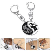 2 Pcs Pora Raktų Pakabukų Feng Shui Raktų Pakabukų Bff Porų Pakabukas Galvosūkis Keychain