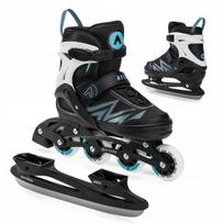 ATTABO 2 in1 vaikiškos pačiūžos/riedučiai Kylo blue L (38-41), Universalios