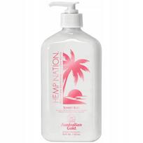 Australian Gold Hemp Nation Sunset Bliss įdegį prailginantis kūno balzamas po saulės, su kanapių sėklų aliejumi, 535 ml