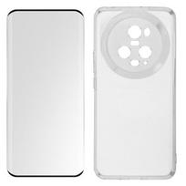 Coque Honor Magic 5 Pro - AVIZAR - Silikoninė Gel - 9H Kieta Stiklo - 360° Apsauga - Juoda