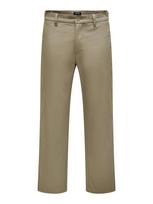 Only & Sons „Chino“ stiliaus kelnės 'Edge' tamsi smėlio