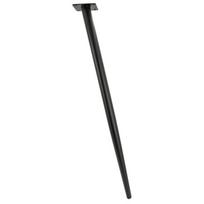 Baldų kojelė, pasvirusi juoda, 70 cm