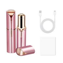 (Rose-opp maišelis USB) Elektrinis veido plaukų šalinimo antakių kirpimo epiliatorius, neskausmingas veido plaukų šalinimo įrankis, skustuvas skustuvas depiliatorius moterims, („Rose-opp“ krepšys USB)
