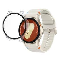 Samsung Galaxy Watch 7 40mm suderinamas dėklas - Kietas skaidrus dėklas su grūdinto stiklo ekranu Phonillico