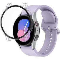 Samsung Galaxy Watch 5 40mm dėklas - Kietas korpusas, skaidrus, ekranas, grūdintas stiklas Phonillico®