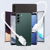 USB-C laidas - SAMSUNG - EP-DW767JWE - Greitas įkrovimas 3A - Ilgis 1,8m - Baltas