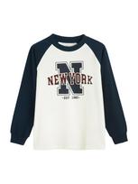 Cool Club Marškinėliai tamsiai mėlyna / baklažano spalva / balta