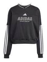 ADIDAS SPORTSWEAR Sportinio tipo megztinis 'TIRO' juoda / balta
